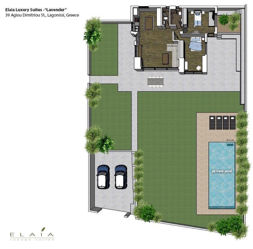 Elaia Luxury Suites Лагонісі Екстер'єр фото